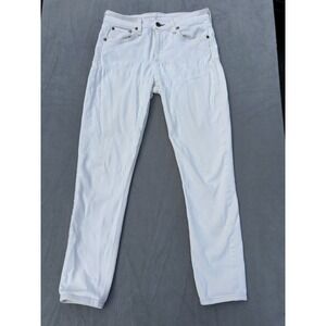 Rag & Bone Cate Mid Rise Ankle Skinny Jeans 26 Ecru Off White Stretch Denim
